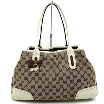 Pre-owned Gucci Sherry Line Brown Gg Canvas Shoulder Bag Tote Bag ()