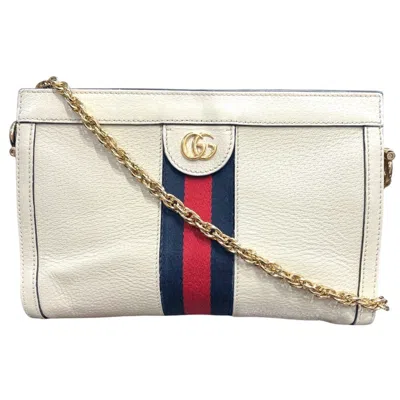 Pre-owned Gucci Sherry Line Leather Shoulder Bag ()