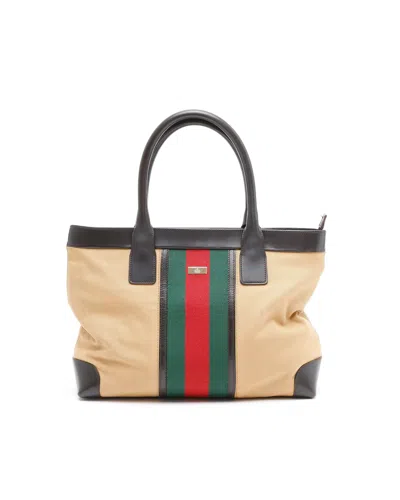 Gucci Sherry Line Tote Bag In Multi