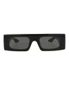 Gucci Interlocking G Rectangle-frame Sunglasses In Black