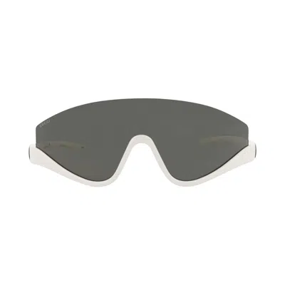 Pre-owned Gucci Shield Frame Injection Sunglasses 'white/grey' | Women's Size Onesize
