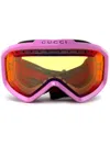 Gucci Shield-frame Ski Goggles In Pink