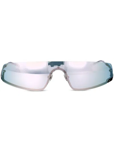 Gucci Shield-frame Sunglasses In Black