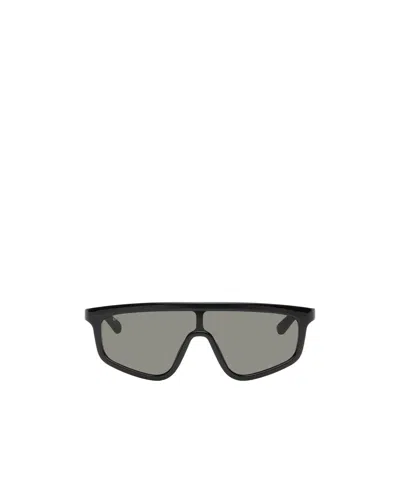 Gucci Shield-frame Sunglasses In Gray