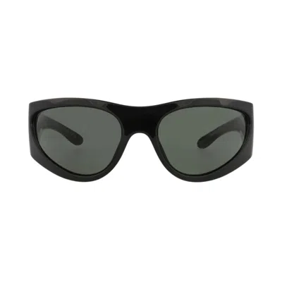 Pre-owned Gucci Shield Sunglasses 'black/grey' | Men's Size Onesize