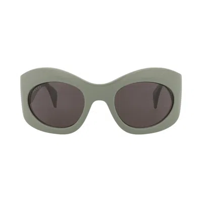 Pre-owned Gucci Shield Sunglasses 'green/grey' | Men's Size Onesize