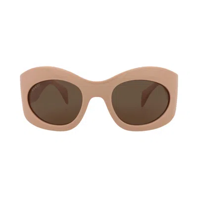 Pre-owned Gucci Shield Sunglasses 'pink/brown' | Men's Size Onesize