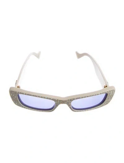 Pre-owned Gucci Shield Tinted Sunglasses In Neutral