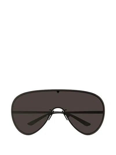 Gucci Shield-frame Sunglasses In Brown