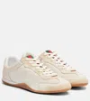 Gucci Shift Leather Sneakers In Neutral