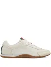 Gucci Elan Washed Leather Low-top Sneakers In White