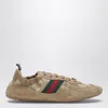 Gucci Women Shift Sneakers In Gg Fabric And Leather