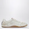 Gucci Elan Washed Leather Low-top Sneakers In White