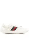 Gucci Shift Sneakers Embroidered Accents Low Top Sole In Animal Print