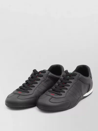 GUCCI LEATHER LOW-TOP SNEAKERS