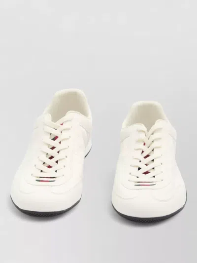 GUCCI LEATHER LOW-TOP SNEAKERS