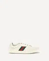 Gucci Shift Sneakers Embroidered Accents Low Top Sole In White