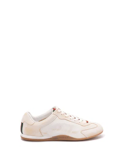 Gucci Elan Washed Leather Low-top Sneakers In Multi