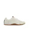 Gucci Elan Washed Leather Low-top Sneakers In White