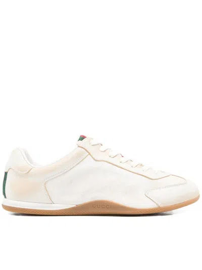 Gucci Elan Washed Leather Low-top Sneakers In Multi
