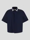 Gucci Navy Blue Poplin Oversize Shirt