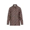 Gucci Interlocking G Chain-print Silk Shirt In Black