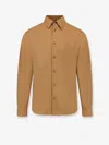 Gucci Mens Classic Biscuit Tailored Long-sleeve Cotton-poplin Shirt In Brown