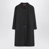 Gucci Grey Shirt Dress In Wool Women In Black