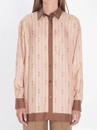 GUCCI GUCCI SHIRT IN PRINTED SILK