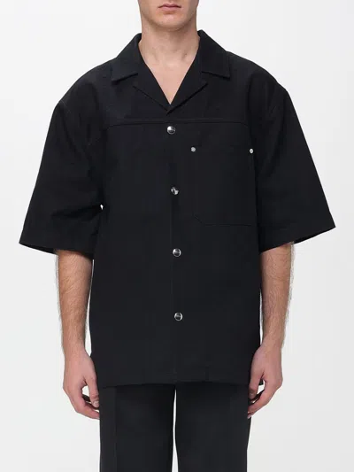 Gucci Classic Short-sleeve Cotton Shirt In Black