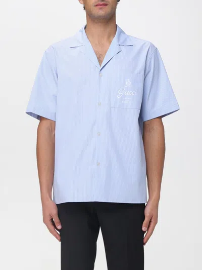 Gucci Shirt Men  In Blue