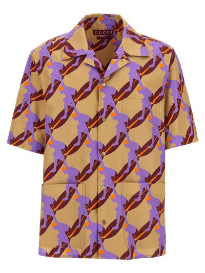 Gucci Shirt In Tan