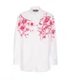 Gucci Floral Cotton Poplin Shirt In White