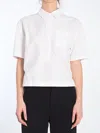 Gucci Shirt With Embossed Logo In White