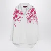 Gucci Floral Cotton Poplin Shirt In White
