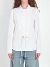 Gucci Cotton Poplin Shirt With Horsebit In White