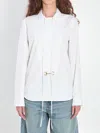 Gucci Cotton Poplin Shirt With Horsebit In White
