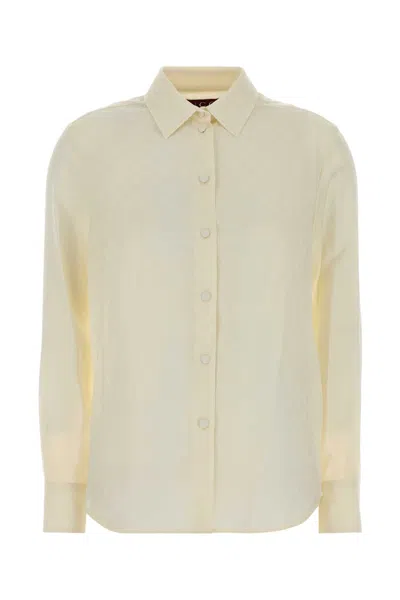 Gucci Light Shirt With Monogram In Yellow