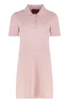 Gucci Compact Mini Polo Dress In Pink