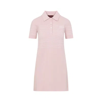 Gucci Knit Shirtdress In Multi