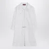 Gucci Cotton Poplin Shirt Dress With Embroidery In White