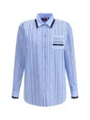 Gucci Horsebit Striped Cotton Shirt