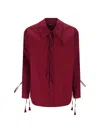 Gucci Cotton Popeline Shirt With Ties And Laces Profiles