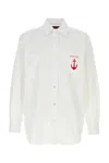 Gucci Anchor-embroidered Cotton Shirt