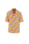 Gucci Printed Cotton Poplin Shirt In Multi