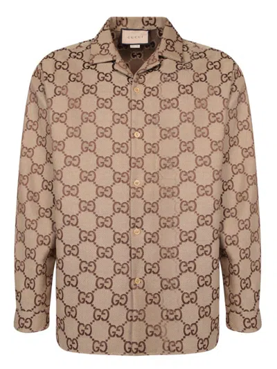 Gucci Shirts In Brown
