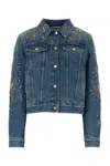 Gucci Stylish Denim Outerwear With Pockets And Sleeves In Blue