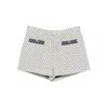 Gucci Geometric-pattern Pocket Shorts In Gray