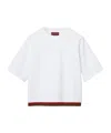 Gucci Web Cropped T-shirt In White