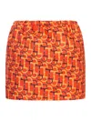 Gucci Women Printed Mini Skirt In Yellow & Orange